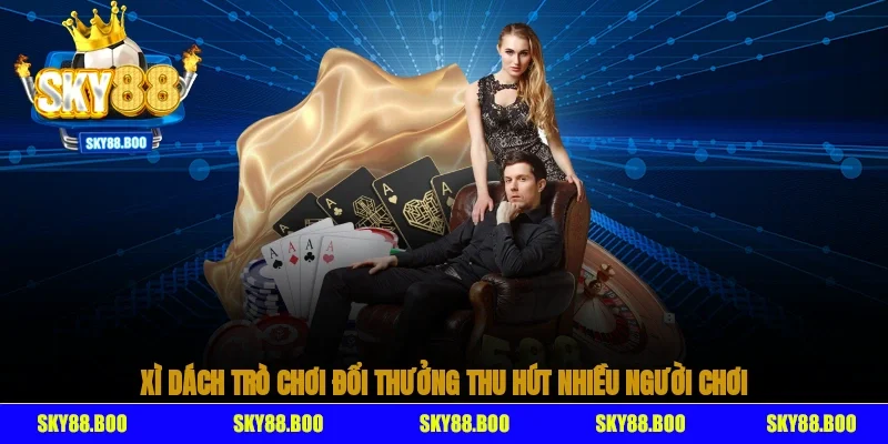 Xì dách - Trò chơi đổi thưởng thu hút nhiều người chơi tại SKY88